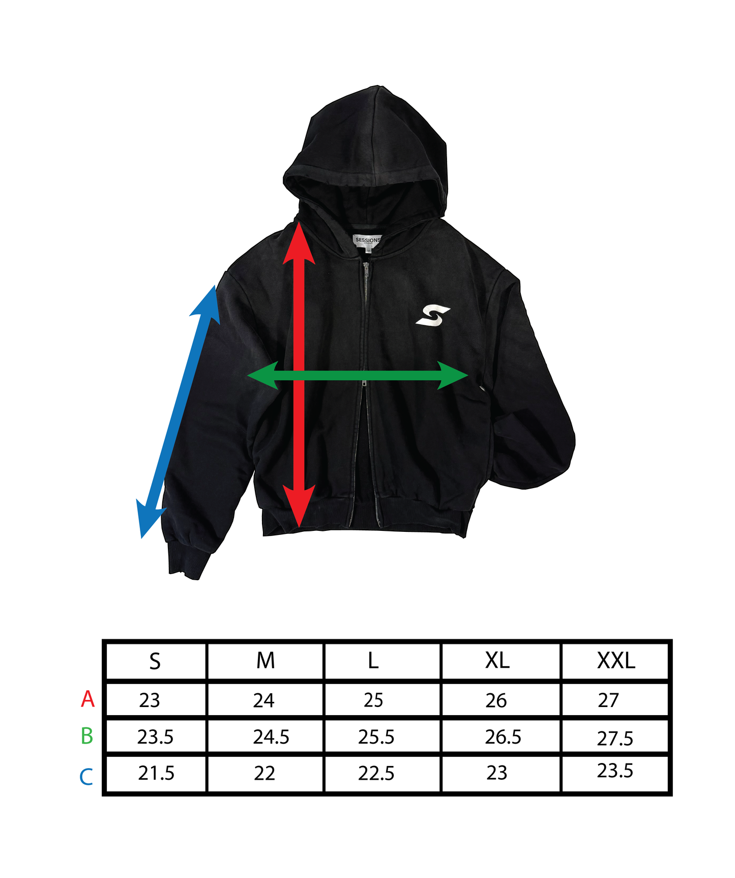 'Perfecto' Double Zip Hoodie