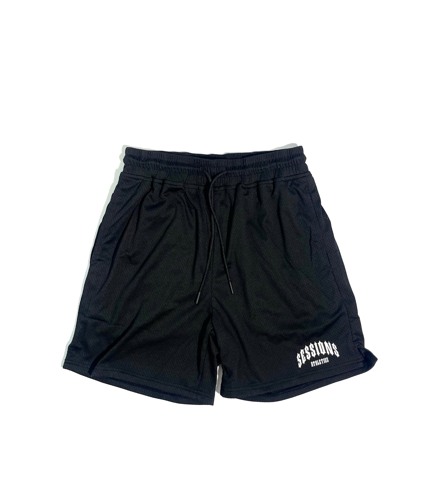 Black Mesh Shorts