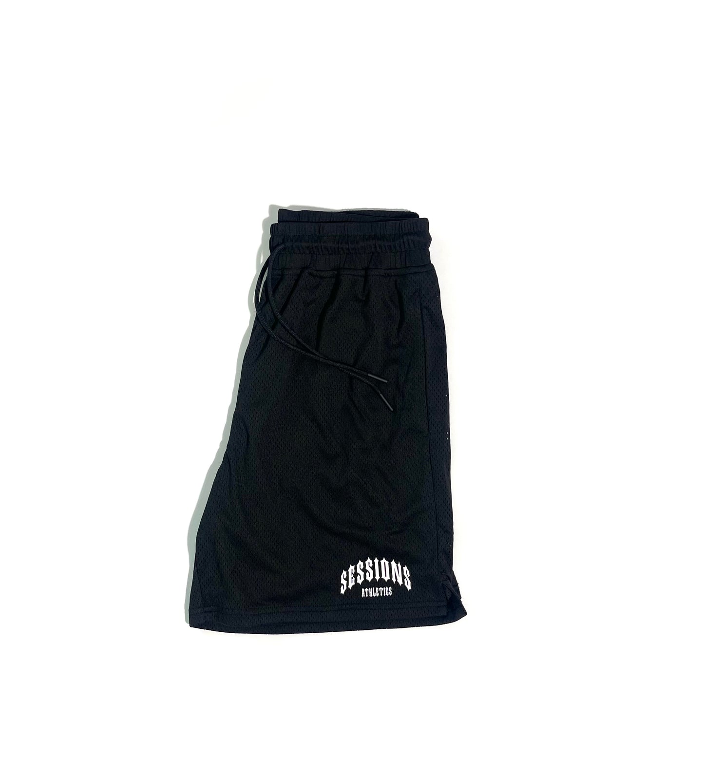 Black Mesh Shorts