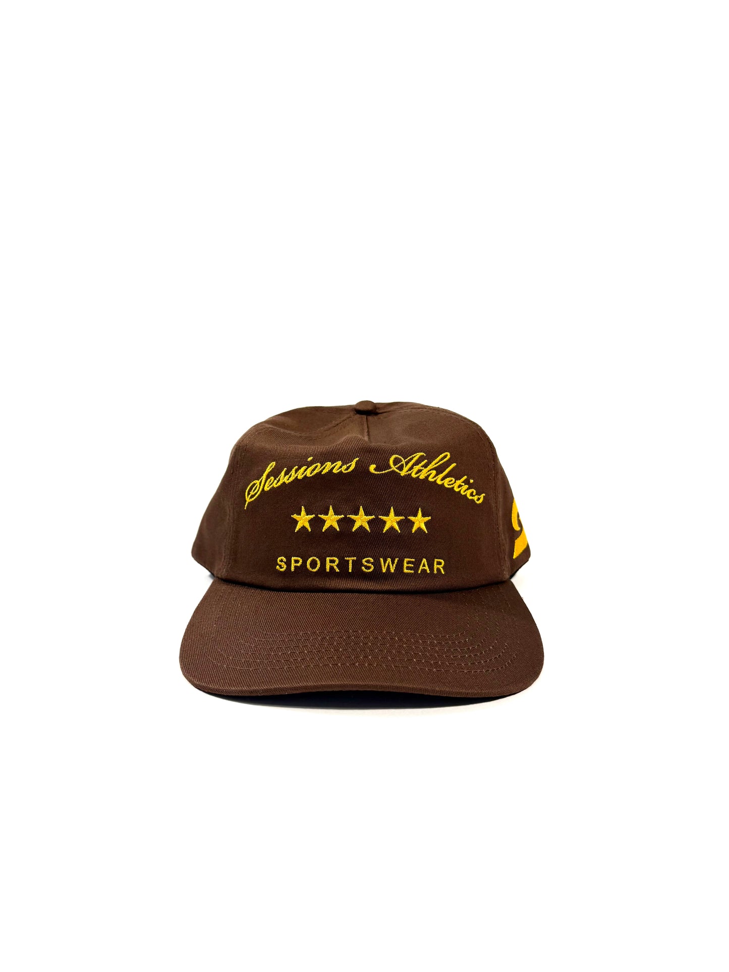 5 Star Unstructured Hat - Brown